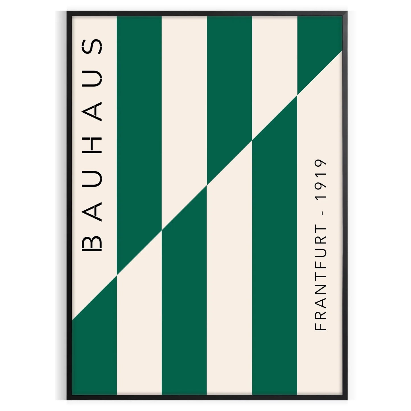 space Bauhaus Exhibition Poster abstract designs gray green tones distinct wall art unique gift lovers sizes A4 cm A0 modern interior