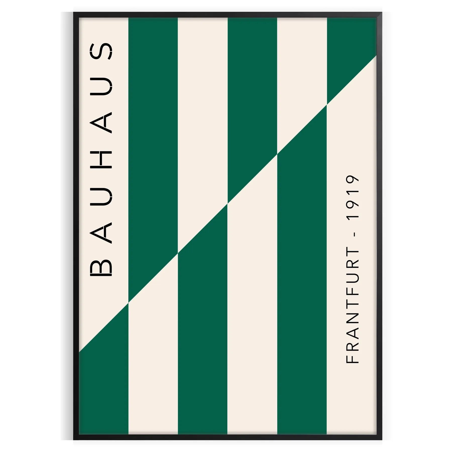 space Bauhaus Exhibition Poster abstract designs gray green tones distinct wall art unique gift lovers sizes A4 cm A0 modern interior