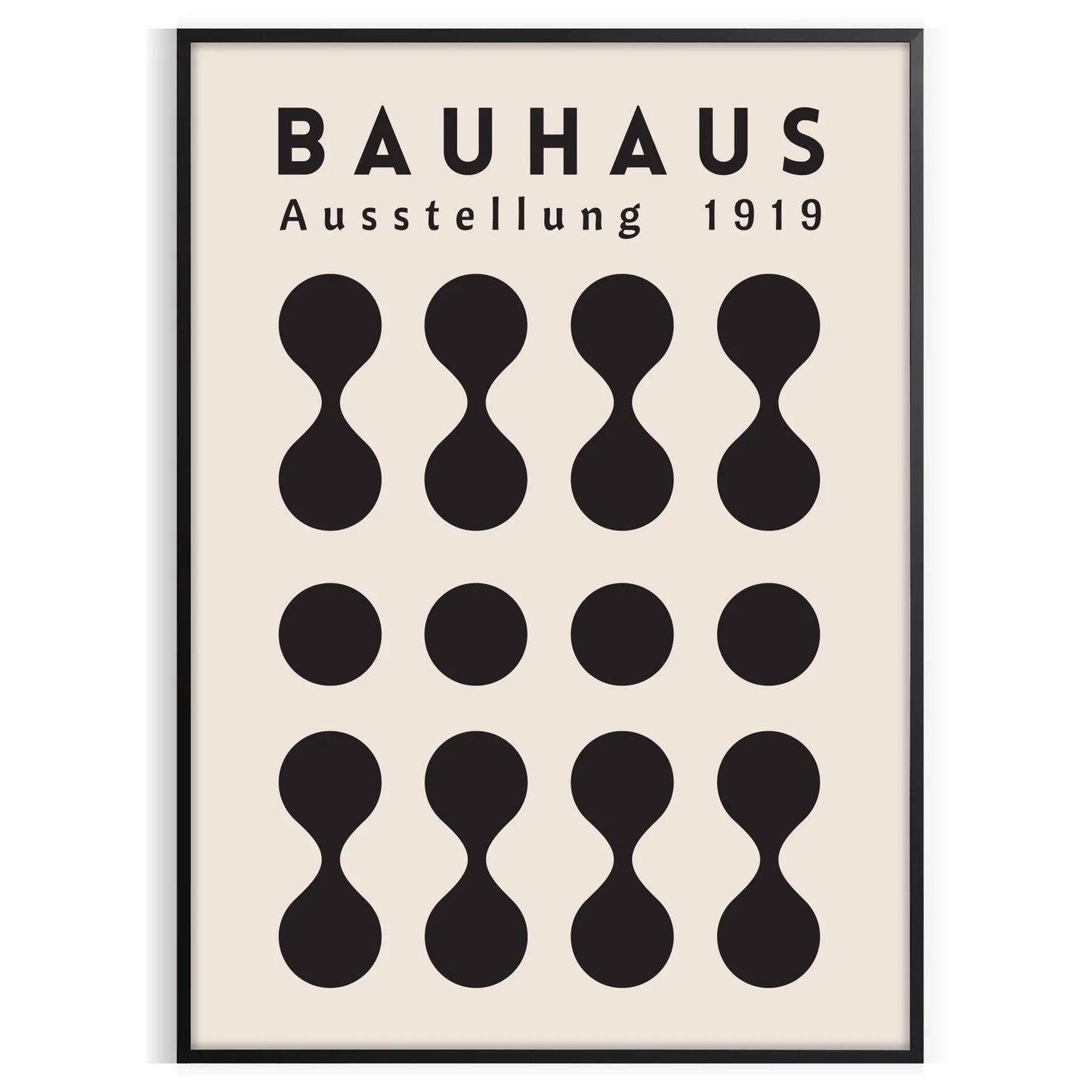 space Bauhaus abstract art poster captivating wall modern touch perfect gift enthusiasts room timeless design available A4 cm A0 sizes