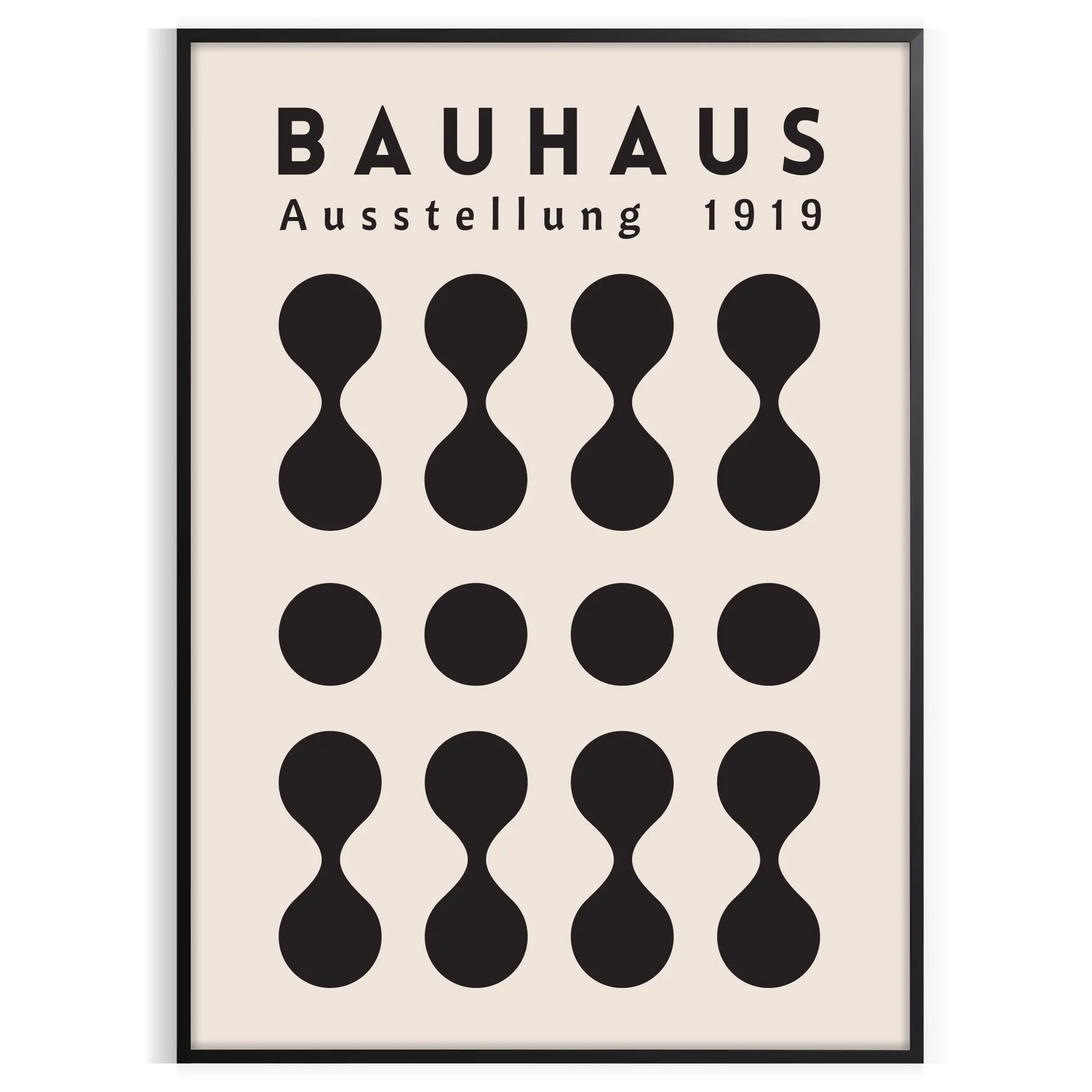 space Bauhaus abstract art poster captivating wall modern touch perfect gift enthusiasts room timeless design available A4 cm A0 sizes