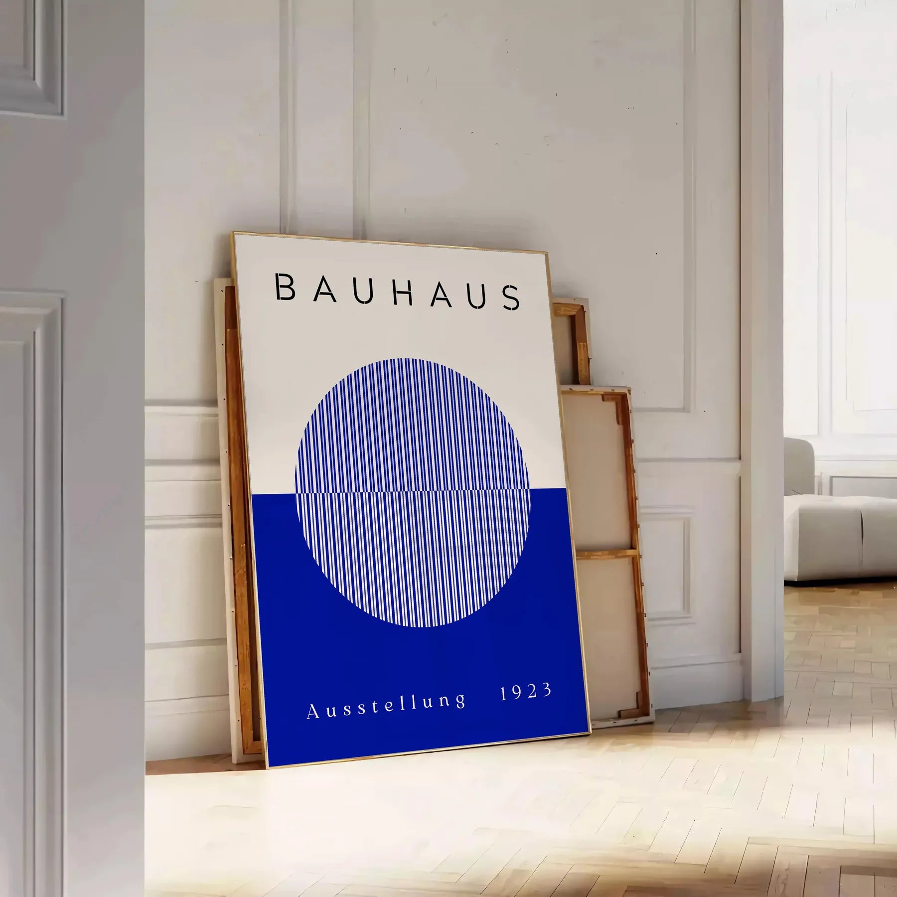 space Bauhaus Poster essence abstract art vibrant wall ideal gift lovers décor sizes A4 cm A0 modern home office setting