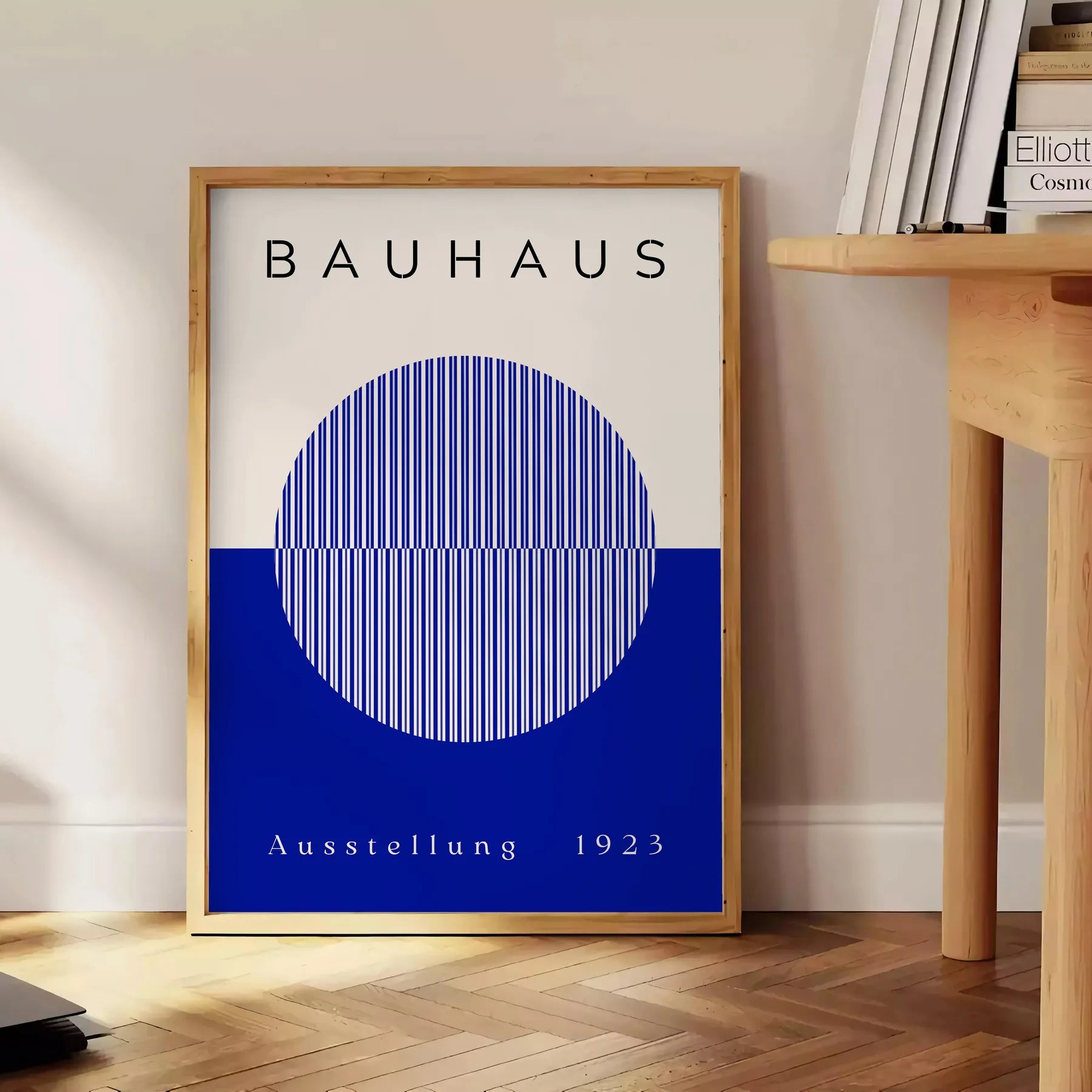 space Bauhaus Poster essence abstract art vibrant wall ideal gift lovers décor sizes A4 cm A0 modern home office setting