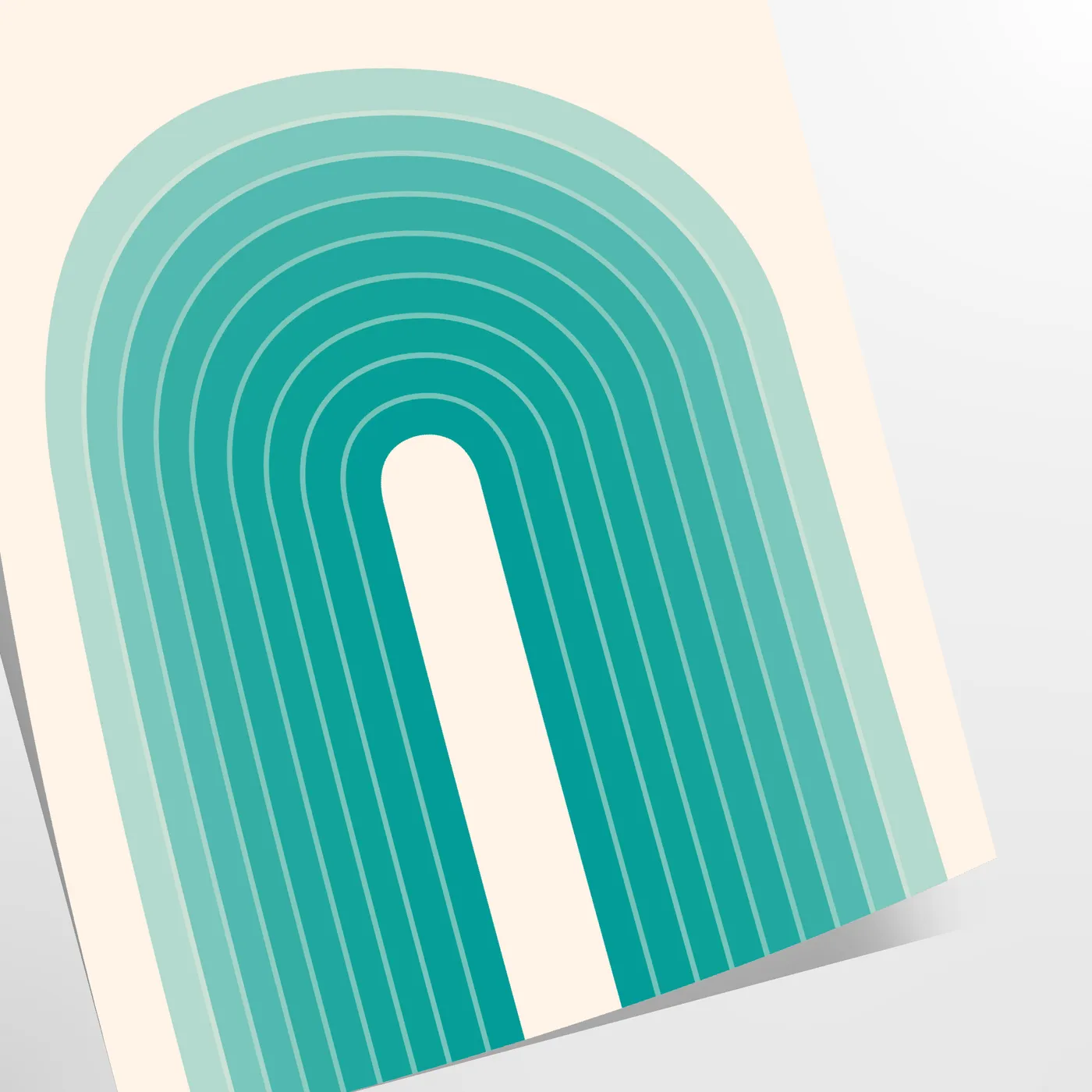 space vintage Bauhaus poster abstract art green blue hues gift own wall collection print timeless elegance room sizes A4