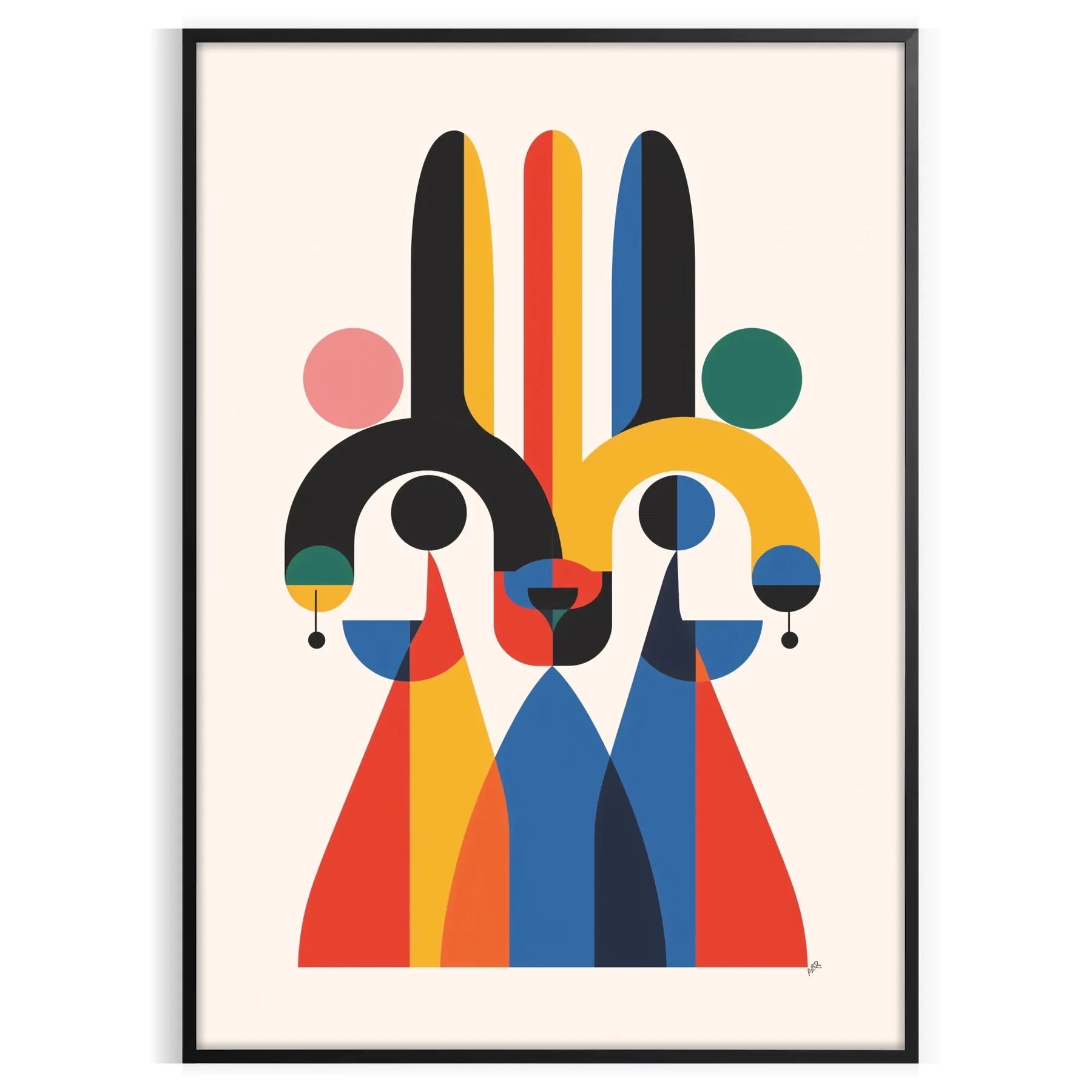 allure geometric minimal art captivating gray orange poster striking wall modern touch space perfect gift lovers print framed piece collection available frame