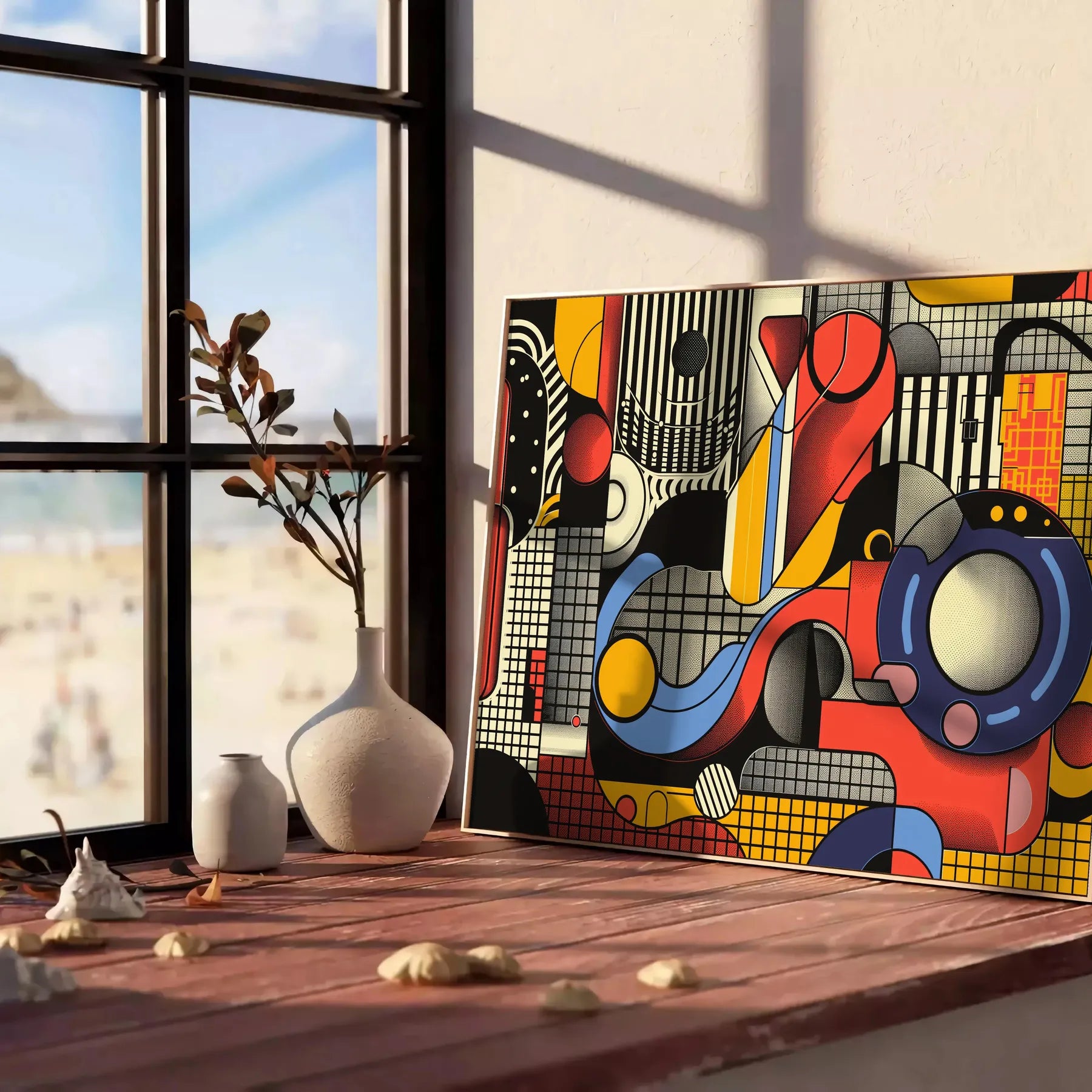 modern elegance Geometric Minimal Art Poster 10 black orange hues wall space contemporary masterpiece gifts personal decor standalone print walls life today