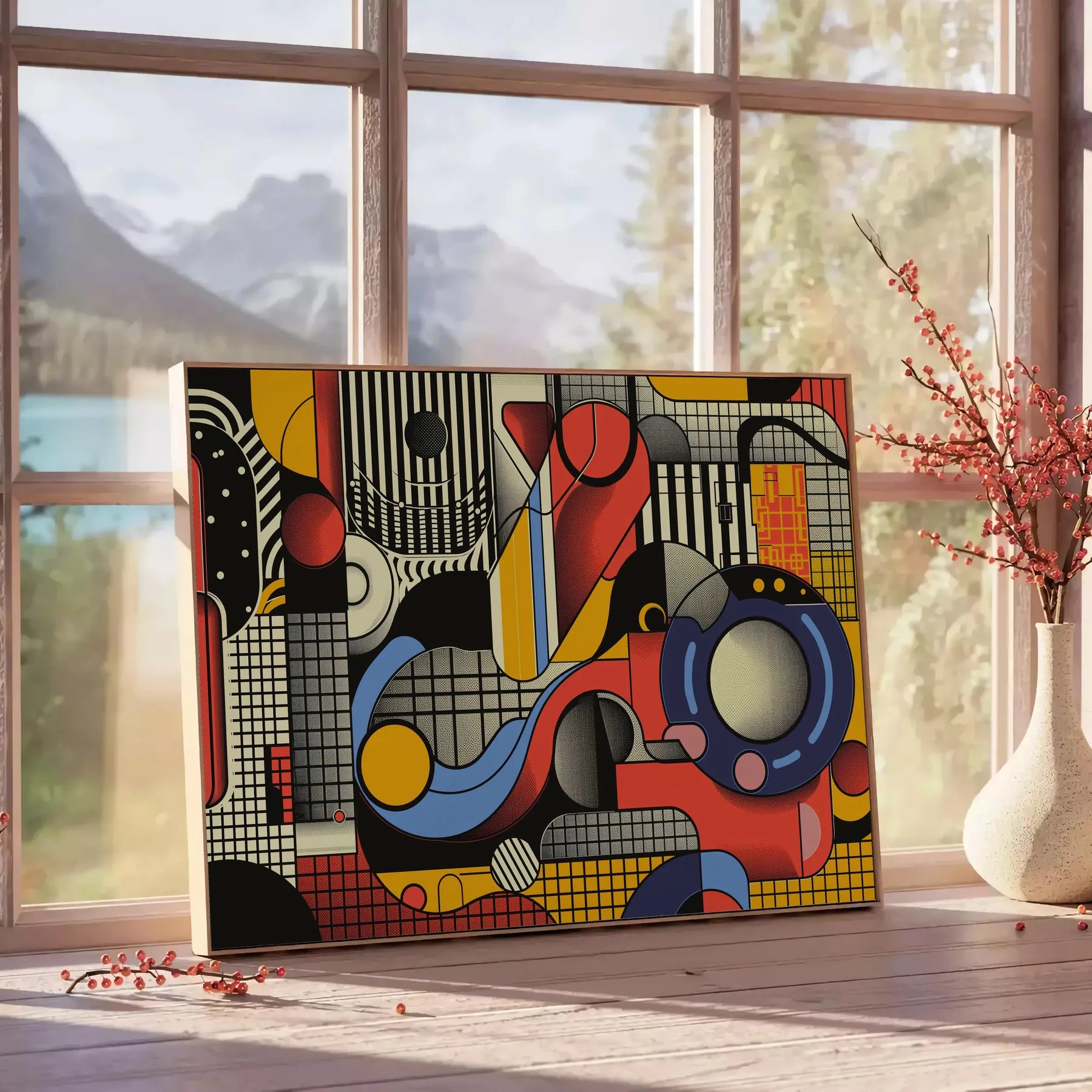 modern elegance Geometric Minimal Art Poster 10 black orange hues wall space contemporary masterpiece gifts personal decor standalone print walls life today