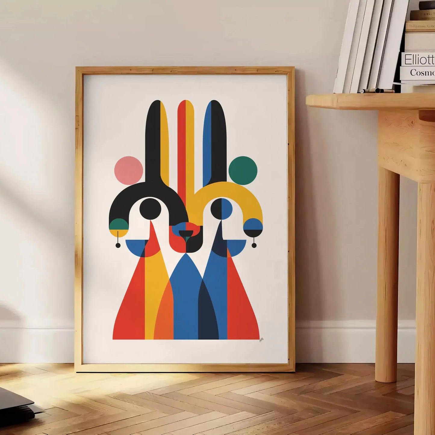 allure geometric minimal art captivating gray orange poster striking wall modern touch space perfect gift lovers print framed piece collection available frame