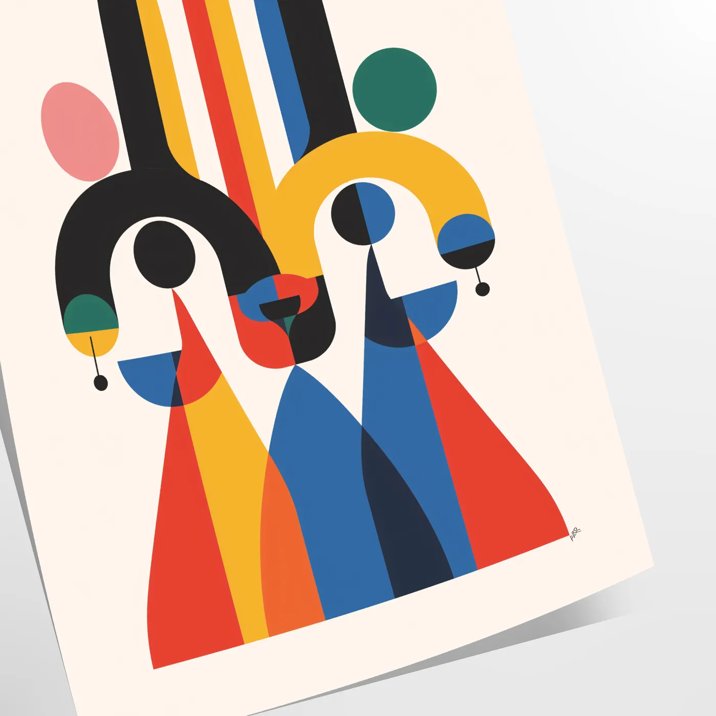 allure geometric minimal art captivating gray orange poster striking wall modern touch space perfect gift lovers print framed piece collection available frame