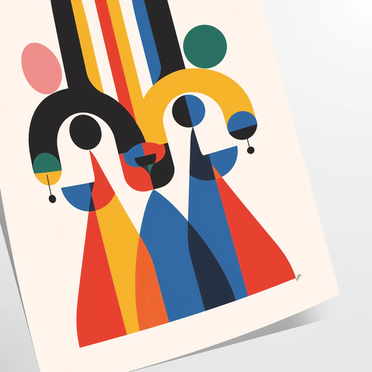 allure geometric minimal art captivating gray orange poster striking wall modern touch space perfect gift lovers print framed piece collection available frame