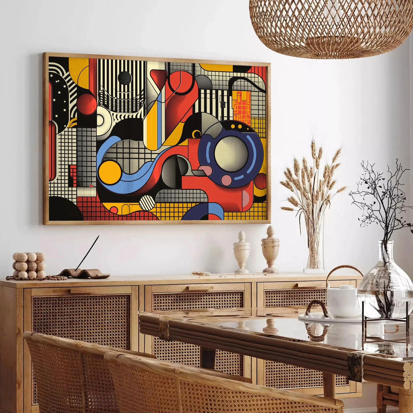 modern elegance Geometric Minimal Art Poster 10 black orange hues wall space contemporary masterpiece gifts personal decor standalone print walls life today